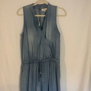 Umgee denim chambray jumpsuit